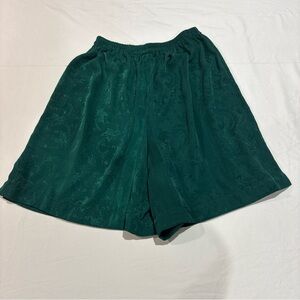 Vintage Victoria’s Secret Gold Label Pajama Shorts Emerald Green Sz S